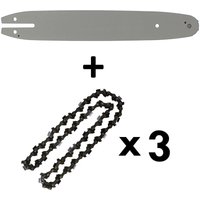 12 Zoll (30 cm) Schwert mit 3 Ketten 44 Treibglieder für Multitool 4 in 1 und Astkettensäge von GT GARDEN