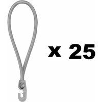 Gt Garden - gt Market 25 Stück Gummispanner Planenspanner Spanngummi mit pvc Haken 0,4x25cm grau Gt Garden - gt Market 25 Stück Gummispanner Planenspanner Spanngummi mit pvc Haken 0,4x25cm grau von GT GARDEN