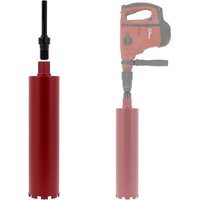 Diamantbohrkrone Ø 108 mm mit Adapter für Bohrmaschine und SDS-max-Bohrhammer von GT MARKET