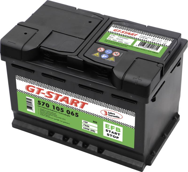 GT-Start Starterbatterie EFB 70Ah 650A von GT Start