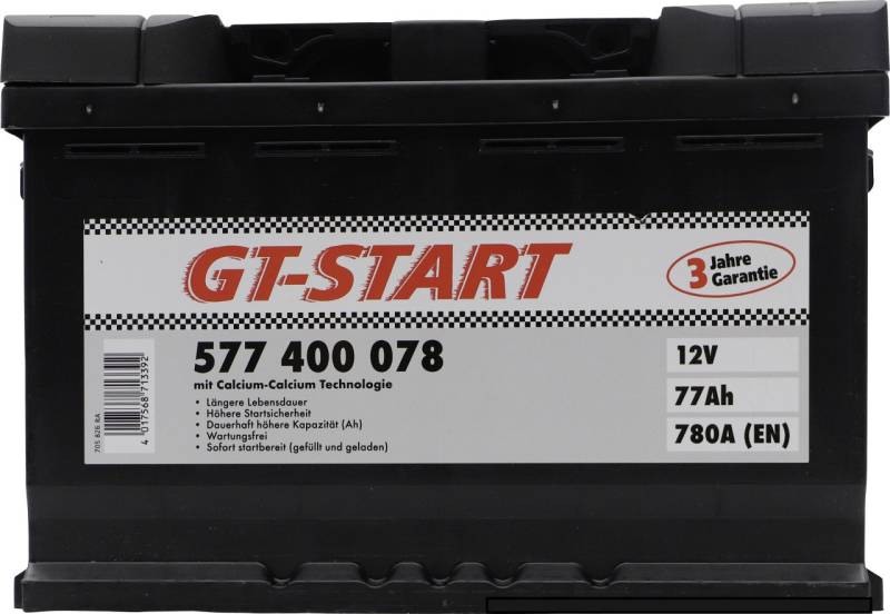 GT-Start Starterbatterie SLI 77Ah 780A GT-Start Starterbatterie SLI 77Ah 780A von GT Start