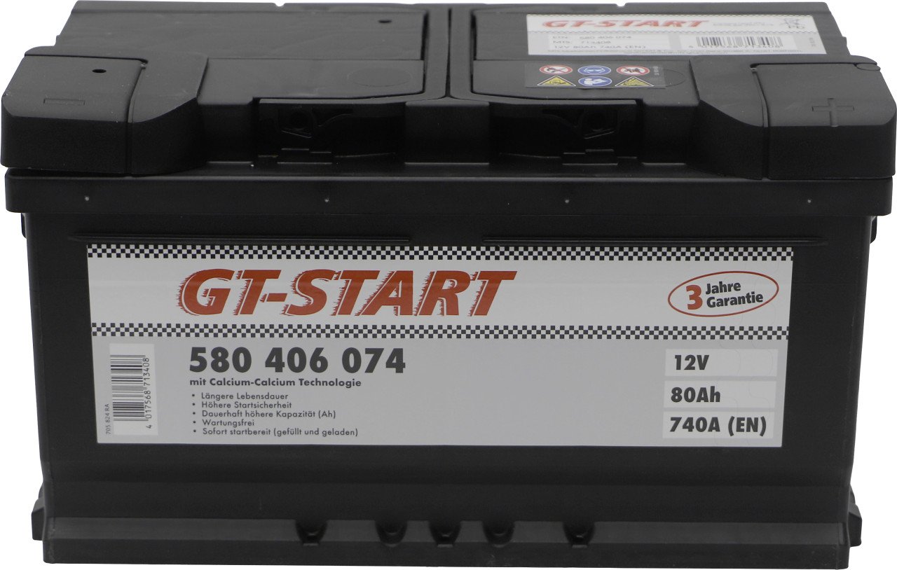 GT-Start Starterbatterie SLI 80Ah 740A von GT Start