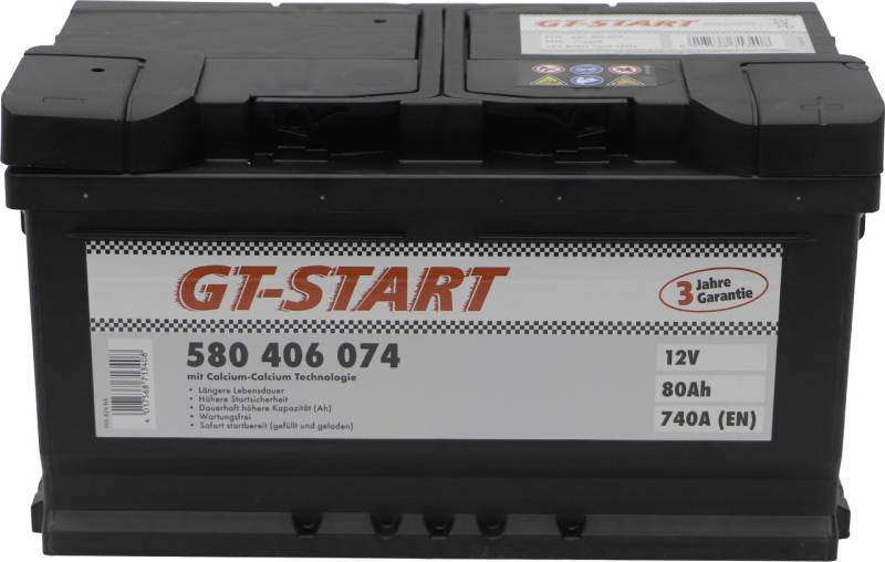 GT-Start Starterbatterie SLI 80Ah 740A von GT Start