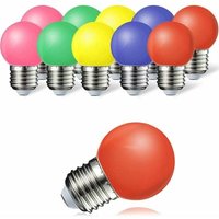 Lot de 10 E27 Ampoule Couleur LED 1W Colorful Bulb 100LM Économie d'énergie Lampe de Couleur 360° Angle , Rouge, Jaune, Bleu, Vert et Rose [Classe Lot de 10 E27 Ampoule Couleur LED 1W Colorful Bulb 100LM Économie d'énergie Lampe de Couleur 360° Angle , Rouge, Jaune, Bleu, Vert et Rose [Classe von GTA