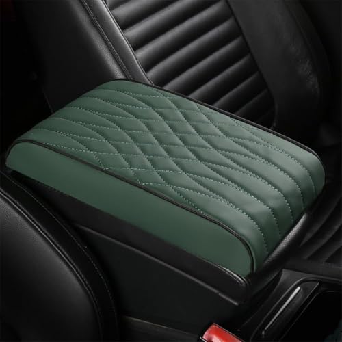 GTALIJHN Auto Armlehnen Matte Für 2 Series Active Tourer (U06) 2021-2025, Leather Armlehnenpolster Autos Mittelkonsole Pad Komfort Weich Atmungsaktiv Interieur Zubehör,E/Green von GTALIJHN