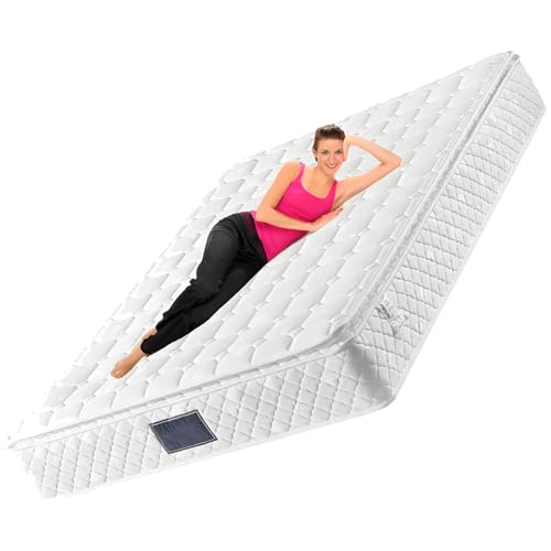 Hybrid-Federkernmatratze, Federkernmatratze, mit Taschenfederkern + Wellenschaum, Hotel Collection Tiefschlafmatratzen für kühle Nächte, 7-Zonen-Kaltschaummatratze,62.99 * 78.74in von GTANND