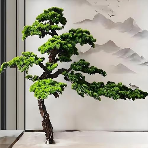 Künstlicher Podocarpus-Kiefernbaum, lebensechte Simulationskiefer, große Kiefern, künstlicher grüner Gästebegrüßungskiefernbaum, für Zuhause, Hotel, Club, Eingang, Innenhof,3.94 * 4.27ft Künstlicher Podocarpus-Kiefernbaum, lebensechte Simulationskiefer, große Kiefern, künstlicher grüner Gästebegrüßungskiefernbaum, für Zuhause, Hotel, Club, Eingang, Innenhof,3.94 * 4.27ft von GTANND