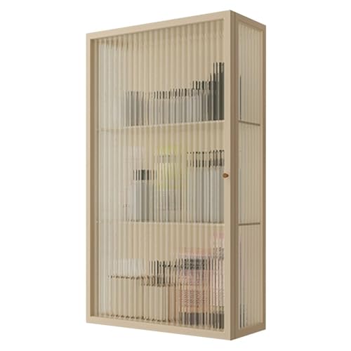 GTATBTG Kompakter Wandschrank mit Türen, Mehrzweck-Aufbewahrungsregal für Badezimmer, Küche, Wohnzimmer und Schlafzimmer, platzsparender Wand-Organizer (Schwarz, 60 x 50 x 15 cm) von GTATBTG