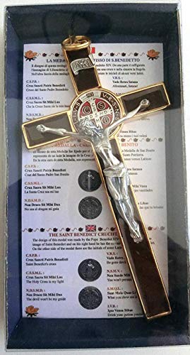GTBITALY 20 cm emailliert mit Box Gift Saint Benedict Erstaunliche Kirche Wandbild Religiöse Wanddekoration Dekoration in Kirchen, religiösen Institutionen oder Wohnungen von GTBITALY