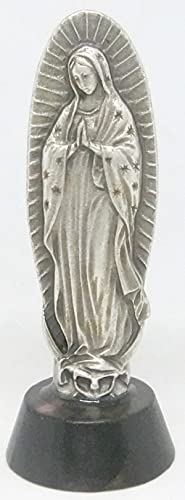 GTBITALY 40.049.30 020 Figur Madonna von Guadeloupe auf Holzsockel Silber Höhe 7 cm von GTBITALY