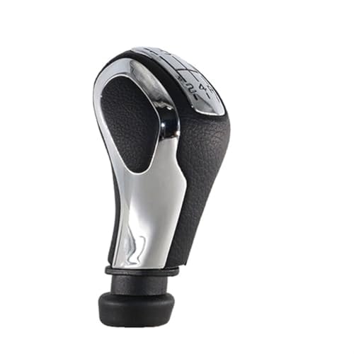 GTDTKGANAK Für 208 I Für MK1 2012 2013 2014 2015 2016-2019 5-Gang-Schaltgetriebe Schaltknauf Schaltknöpfe Kopf(Chrome Black) von GTDTKGANAK