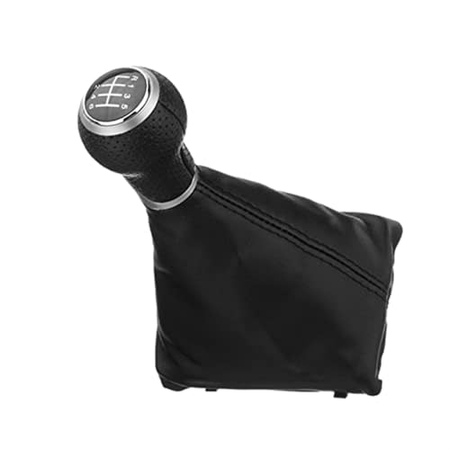 GTDTKGANAK Für A4 S4 8K Für A5 8T Für Q5 8R 2007 2008 2009 2010 2011-2015 PU Leder 6 Geschwindigkeit Auto Manuelle Schaltknauf Gamasche Boot Abdeckung Schaltknöpfe Kopf(‎White) von GTDTKGANAK