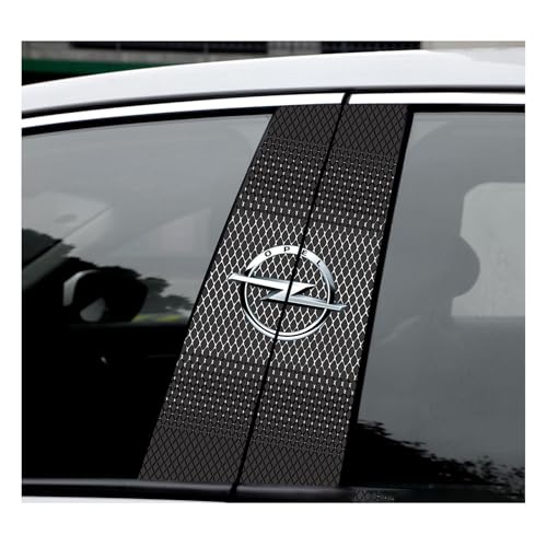 GTFRFD Auto B Säulen Schutz Aufkleber,für Opel Astra h j k g Vectra b c Zafira b Corsa c d Mokka vivar wasserdicht Autotür Fenster Säule B C Säule Post Abdeckung Trim von GTFRFD