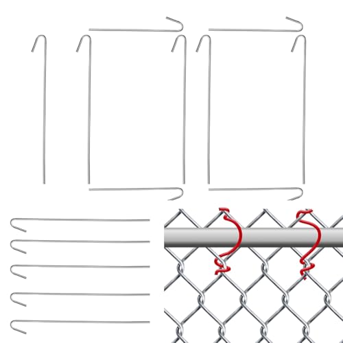 GTFYUDGH Draht Binder - 100 Stück Kettenglied Haken Verbinder - Aluminium Befestigungswerkzeug Für Wohn Garten Spielplatz Freizeitbereich Außenbereich von GTFYUDGH