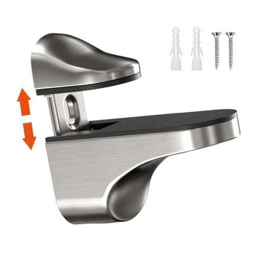 GTFYUDGH Glas Schelle | Verstellbare Duschglas Halterungen Halter - Clip Ersatzteile Für Acrylglas Stange Tür Holz Für Badezimmer Dusche von GTFYUDGH