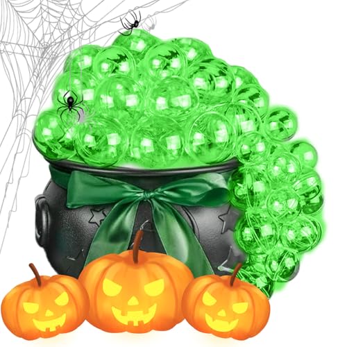 GTFYUDGH HexenMit Sprudelfunktion Für Halloween | Dekorative Halloween Skulptur Mit Blubbereffekt - Remote Control Ornaments Scene Prop for Family Friends Classmates Teens Adults von GTFYUDGH