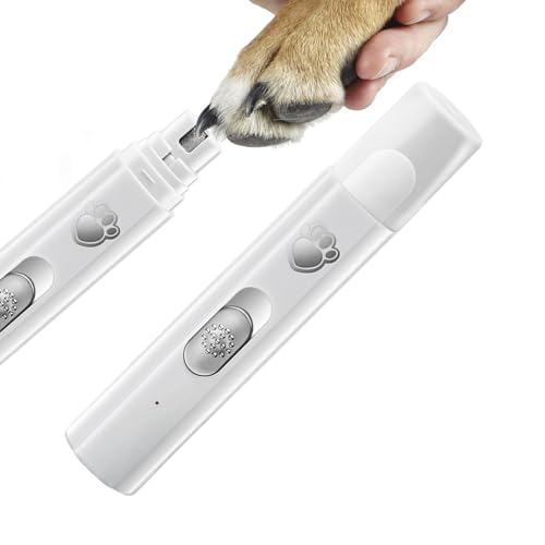 GTFYUDGH Hund Nagelfeiler, Leises Schleifgerät für Welpen, 2 Geschwindigkeiten Tiernagelpflegegerät Mit 500mAh Akku Für Alle Größen GTFYUDGH Hund Nagelfeiler, Leises Schleifgerät für Welpen, 2 Geschwindigkeiten Tiernagelpflegegerät Mit 500mAh Akku Für Alle Größen von GTFYUDGH