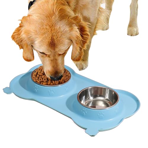 GTFYUDGH Hundefutternäpfe - Auslaufsichere Katzenfutter Doppelnäpfe - Haustier Futternapf Für Kleine Mittelgroße Große Hunde Katzen Indoor Outdoor Beschäftigungsfördernd | Training Übung GTFYUDGH Hundefutternäpfe - Auslaufsichere Katzenfutter Doppelnäpfe - Haustier Futternapf Für Kleine Mittelgroße Große Hunde Katzen Indoor Outdoor Beschäftigungsfördernd | Training Übung von GTFYUDGH