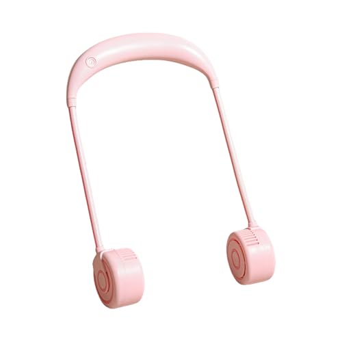 GTFYUDGH Nackenkühler Mit Kaltluftfunktion | Faltbares Lüftergerät Ohne Rotorblätter,USB Aufladbar 3 Stufen Tragbarer Ventilator Für Reisen Wandern Feste Outdoor von GTFYUDGH