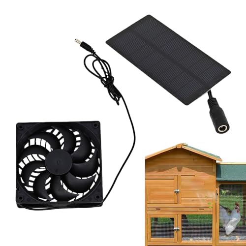 GTFYUDGH Solarbetriebener Abluftventilator, 0.8W Solarenergie Gewächshausventilator, 4V Kühlsystem Belüftung Für Innen Außen Gewächshaus Hundehütte Scheune GTFYUDGH Solarbetriebener Abluftventilator, 0.8W Solarenergie Gewächshausventilator, 4V Kühlsystem Belüftung Für Innen Außen Gewächshaus Hundehütte Scheune von GTFYUDGH