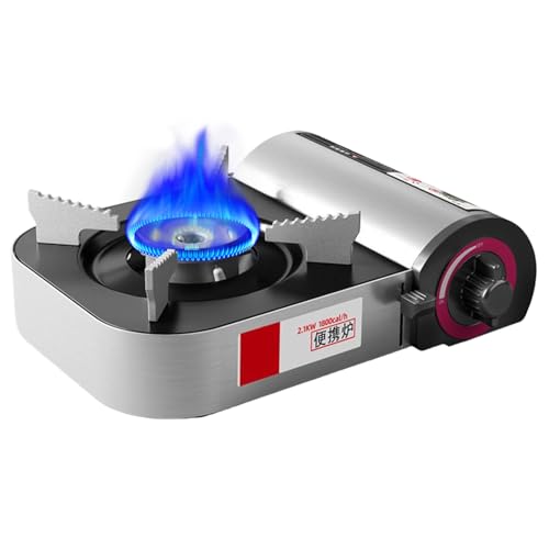 GTFYUDGH Tragbarer Kocher | Leichtes Kochfeld | Küchenzubehör 2100W Winddicht Leichtgewicht Für Indoors Frittieren Outdoors Grillen Kochen Wandern von GTFYUDGH