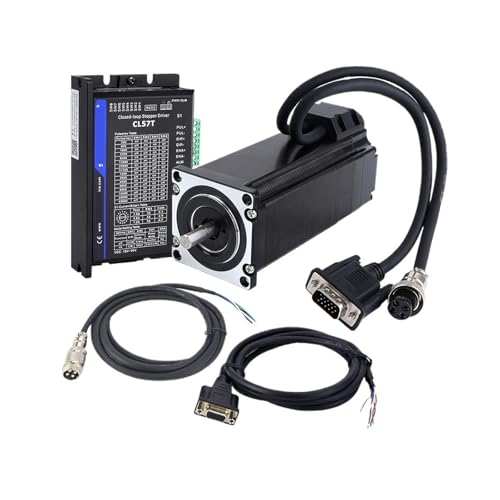 GTGFCSP Schrittmotortreiber Nema 23 Closed Loop-Schrittmotor 3Nm mit Servotreiber-Kit Nema23 425oz.in Encoder-Motor mit 2 Stück 1,7 m Kabel GTGFCSP Schrittmotortreiber Nema 23 Closed Loop-Schrittmotor 3Nm mit Servotreiber-Kit Nema23 425oz.in Encoder-Motor mit 2 Stück 1,7 m Kabel von GTGFCSP