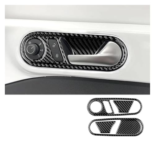 GTGJFJKW Autotürgriff Für VW Für Beetle 2012 2013 2014 2015 2016 2017 2018 2019 Autotürgriff Innenraum(1Set RHD Black) von GTGJFJKW