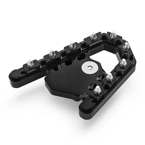 GTGJFJKW Motorrad Fußrasten Motorräder Fußstütze Fußrasten Bremspedal Schritt Spitze Platte Extender Für B&MW R 1250 GS R 1250GS 2019-2023 R 1200 GS 2013-2018 R1250GS R1200GS(Black FootPegs) von GTGJFJKW