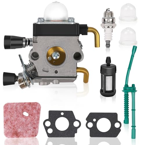 Vergasersatz für STIHL C1Q-S97 FS38 FS55R FS55 FS45 FS46 KM55R HL45 HS45 FS45L FS45C FS46C FS55C FS55RC FC55 Kompletter Satz Vergaserzubehör im Lieferumfang enthalten von GTGOOG