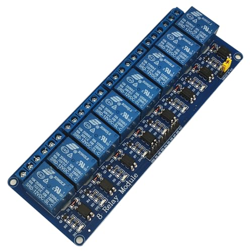 GTIWUNG 8 Kanal 12V Relaismodul Mit Optokoppler für Raspberry Pi Arduino, Blau GTIWUNG 8 Kanal 12V Relaismodul Mit Optokoppler für Raspberry Pi Arduino, Blau von GTIWUNG