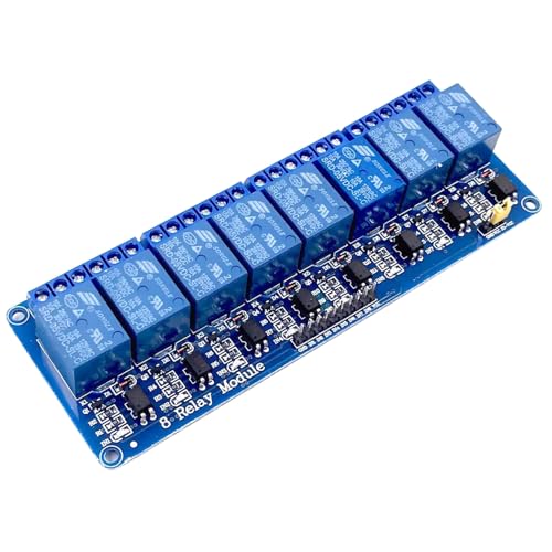 GTIWUNG 1 Stück 8 Kanal 5V Relaismodul, Relay Module 5V, 8 Channel 5V Relais Modul mit Optokoppler für Raspberry Pi Arduino Relais Modul 5V, Blau GTIWUNG 1 Stück 8 Kanal 5V Relaismodul, Relay Module 5V, 8 Channel 5V Relais Modul mit Optokoppler für Raspberry Pi Arduino Relais Modul 5V, Blau von GTIWUNG