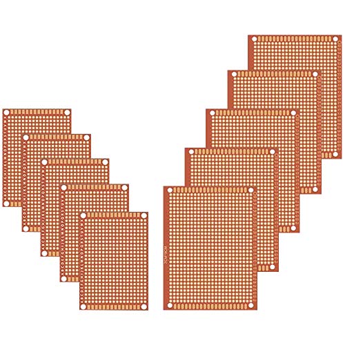 GTIWUNG 10 Stück PCB Board Prototype Lochrasterplatte Kit, Universal-Leiterplatten,7x9cm & 5x7cm Leiterplatte Universal PCB Prototyp Board für Prototyping und elektronische Erstellung von Projekten GTIWUNG 10 Stück PCB Board Prototype Lochrasterplatte Kit, Universal-Leiterplatten,7x9cm & 5x7cm Leiterplatte Universal PCB Prototyp Board für Prototyping und elektronische Erstellung von Projekten von GTIWUNG