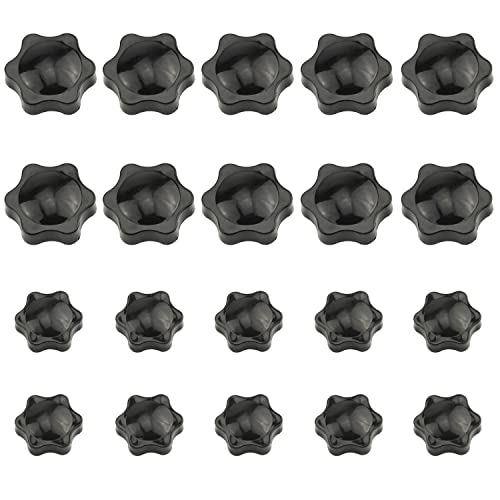 GTIWUNG 20 Stück Rändelgewinde Klemmknopf Knebelmutter M4 M6 M8 M10, Sterngriff, Handknöpfe in Sternform Schwarzer Kunststoff Griff Klemmknopf Sternform-Handknöpfe Sterngriffmutter GTIWUNG 20 Stück Rändelgewinde Klemmknopf Knebelmutter M4 M6 M8 M10, Sterngriff, Handknöpfe in Sternform Schwarzer Kunststoff Griff Klemmknopf Sternform-Handknöpfe Sterngriffmutter von GTIWUNG