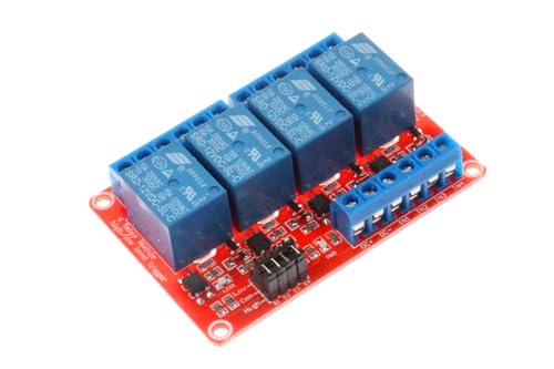 GTIWUNG 1 Stück 4 Kanal 12V Relaismodul, Relay Module 12V, 4 Kanal 12V Relais Modul mit Optokoppler High oder Low Level Trigger Erweiterungsplatine für Raspberry Pi Arduino GTIWUNG 1 Stück 4 Kanal 12V Relaismodul, Relay Module 12V, 4 Kanal 12V Relais Modul mit Optokoppler High oder Low Level Trigger Erweiterungsplatine für Raspberry Pi Arduino von GTIWUNG