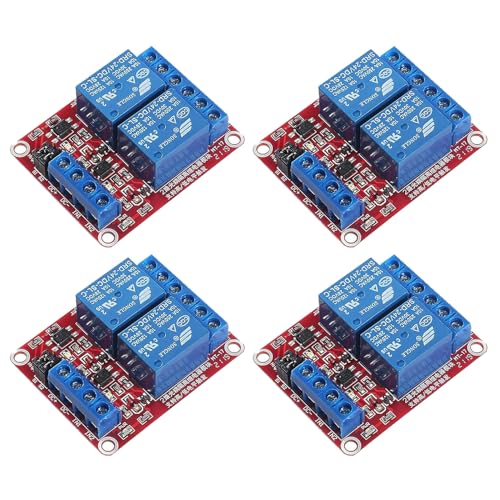 GTIWUNG 4 Stück 2 Kanal 24V Relaismodul Mit Optokoppler, High Oder Low Level Trigger Erweiterungsplatine für Raspberry Pi Arduino GTIWUNG 4 Stück 2 Kanal 24V Relaismodul Mit Optokoppler, High Oder Low Level Trigger Erweiterungsplatine für Raspberry Pi Arduino von GTIWUNG