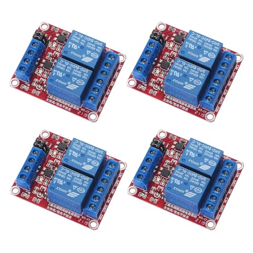 GTIWUNG 4 Stück 2 Kanal 5V Relaismodul, Relay Module 5V, 2 Channel 5V Relais Modul mit Optokoppler High oder Low Level Trigger Erweiterungsplatine für Raspberry Pi Arduino GTIWUNG 4 Stück 2 Kanal 5V Relaismodul, Relay Module 5V, 2 Channel 5V Relais Modul mit Optokoppler High oder Low Level Trigger Erweiterungsplatine für Raspberry Pi Arduino von GTIWUNG