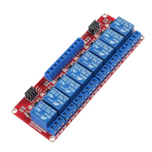 GTIWUNG 1 Stück 8 Kanal 12V Relaismodul, Relay Module 12V, 8 Kanal 12V Relais Modul mit Optokoppler High oder Low Level Trigger Erweiterungsplatine für Raspberry Pi Arduino GTIWUNG 1 Stück 8 Kanal 12V Relaismodul, Relay Module 12V, 8 Kanal 12V Relais Modul mit Optokoppler High oder Low Level Trigger Erweiterungsplatine für Raspberry Pi Arduino von GTIWUNG