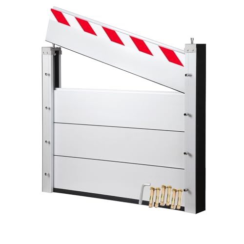 Hochwasserschutz Barriere Tür Aluminium Hochwasserschutz Barriere Hochwasserschutz Barriere Aussen Geeignet Für Garage, Keller, Haustür, Auffahrt Einfache Montage Und Demontage(260 * 40cm) von GTJF