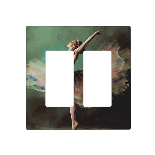 Ballerina-ähnliche Schmetterlings-Wandplatten, dekorative Lichtschalter-Abdeckung, 2-Gang-Steckdosenabdeckungen, elektrische Schalterplatte, thermoplastische Blende für Dekorationsgerät, Schrauben im Ballerina-ähnliche Schmetterlings-Wandplatten, dekorative Lichtschalter-Abdeckung, 2-Gang-Steckdosenabdeckungen, elektrische Schalterplatte, thermoplastische Blende für Dekorationsgerät, Schrauben im von GTKSYNVE