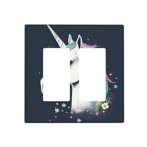 Be Animal Wandplatten, dekorative Lichtschalter-Abdeckung, 2-Gang-Steckdosenabdeckungen, elektrische Schalterplatte, thermoplastische Blende für Dekorateure, Schrauben im Lieferumfang enthalten Be Animal Wandplatten, dekorative Lichtschalter-Abdeckung, 2-Gang-Steckdosenabdeckungen, elektrische Schalterplatte, thermoplastische Blende für Dekorateure, Schrauben im Lieferumfang enthalten von GTKSYNVE
