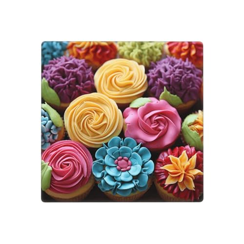 Bunte Cupcake-Regenbogen-Blumen-Wandplatten, dekorative Lichtschalter-Abdeckung, 2-Gang-Steckdosenabdeckungen, elektrische Schalterplatte, thermoplastische Blende für Dekorateure, Schrauben im von GTKSYNVE
