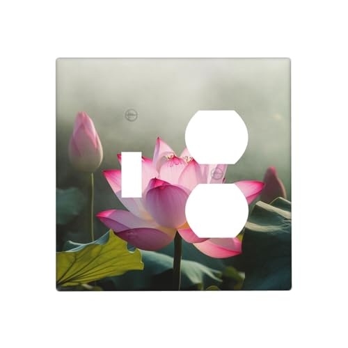 Dekorative Lichtschalter-Abdeckung, Blumenblüten-Wandplatten, 2-Gang-Steckdosenabdeckungen, elektrische Schalterplatte, thermoplastische Blende, Abdeckung für Dekorateur Gerät, Schrauben im Dekorative Lichtschalter-Abdeckung, Blumenblüten-Wandplatten, 2-Gang-Steckdosenabdeckungen, elektrische Schalterplatte, thermoplastische Blende, Abdeckung für Dekorateur Gerät, Schrauben im von GTKSYNVE