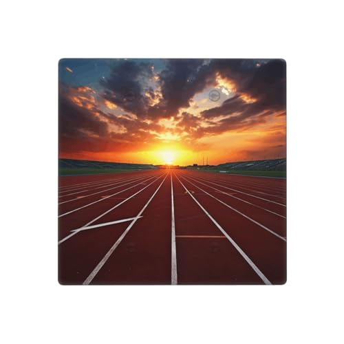 Dusk Running Track Wandplatten, dekorative Lichtschalter-Abdeckung, 2-Gang-Steckdosenabdeckungen, elektrische Schalterplatte, thermoplastische Blende für Dekorateure, Schrauben im Lieferumfang Dusk Running Track Wandplatten, dekorative Lichtschalter-Abdeckung, 2-Gang-Steckdosenabdeckungen, elektrische Schalterplatte, thermoplastische Blende für Dekorateure, Schrauben im Lieferumfang von GTKSYNVE
