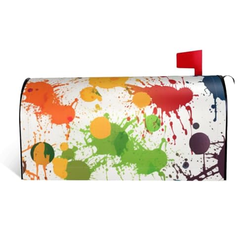 GTKSYNVE Abstrakte Farbspritzer, Briefkastenabdeckungen, magnetisch, Standardgröße, 64,8 x 53,3 cm, dekorative Briefkastenabdeckung, wasserdichte Briefkastenabdeckung, personalisierte GTKSYNVE Abstrakte Farbspritzer, Briefkastenabdeckungen, magnetisch, Standardgröße, 64,8 x 53,3 cm, dekorative Briefkastenabdeckung, wasserdichte Briefkastenabdeckung, personalisierte von GTKSYNVE