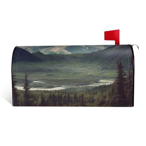 GTKSYNVE Alaska Mountains Briefkastenabdeckungen, magnetisch, Standardgröße, 53,3 x 45,7 cm, dekorative Briefkastenabdeckung, wasserdichte Briefkasten-Abdeckung, personalisierte GTKSYNVE Alaska Mountains Briefkastenabdeckungen, magnetisch, Standardgröße, 53,3 x 45,7 cm, dekorative Briefkastenabdeckung, wasserdichte Briefkasten-Abdeckung, personalisierte von GTKSYNVE
