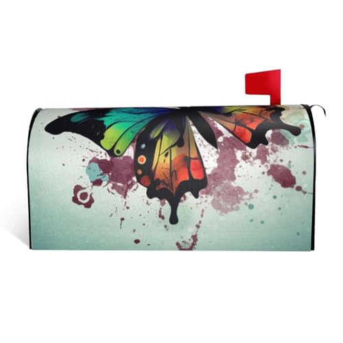 GTKSYNVE Artistic Schmetterlings-Briefkasten-Abdeckung, magnetisch, Standardgröße, 64,8 x 53,3 cm, dekorative Briefkasten-Abdeckung, wasserdichte Briefkasten-Abdeckung, personalisierte GTKSYNVE Artistic Schmetterlings-Briefkasten-Abdeckung, magnetisch, Standardgröße, 64,8 x 53,3 cm, dekorative Briefkasten-Abdeckung, wasserdichte Briefkasten-Abdeckung, personalisierte von GTKSYNVE