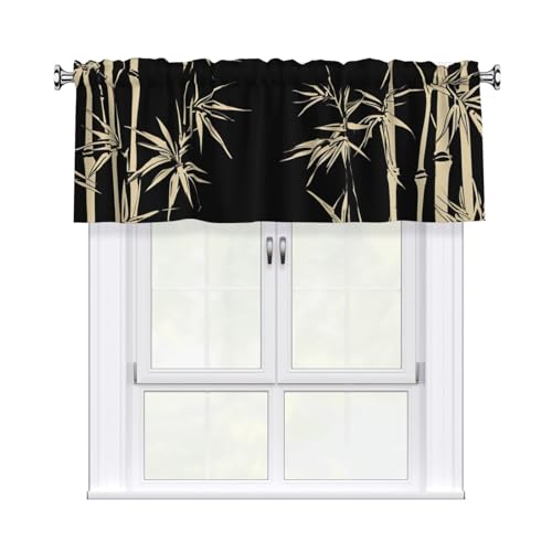 GTKSYNVE Asiatische Baum-Volants für Fenster, Stangentasche, Fenstervolant, kleine Fensterbehandlung, Volants für Küche, Vorhänge, Verdunkelung, kurze Vorhänge für Schlafzimmer, 137 x 45 cm GTKSYNVE Asiatische Baum-Volants für Fenster, Stangentasche, Fenstervolant, kleine Fensterbehandlung, Volants für Küche, Vorhänge, Verdunkelung, kurze Vorhänge für Schlafzimmer, 137 x 45 cm von GTKSYNVE