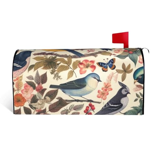 GTKSYNVE Birds in My Garden Briefkastenabdeckungen, magnetisch, Standardgröße, 53,3 x 45,7 cm, dekorative Briefkasten-Abdeckung, wasserdichte Briefkasten-Abdeckung, personalisierte GTKSYNVE Birds in My Garden Briefkastenabdeckungen, magnetisch, Standardgröße, 53,3 x 45,7 cm, dekorative Briefkasten-Abdeckung, wasserdichte Briefkasten-Abdeckung, personalisierte von GTKSYNVE