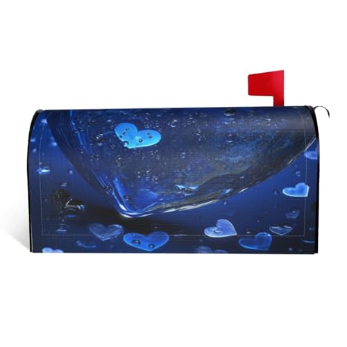 GTKSYNVE Blaue Herz-Briefkastenabdeckungen, magnetisch, Standardgröße, 53,3 x 45,7 cm, dekorative Briefkasten-Abdeckung, wasserdichte Briefkasten-Abdeckung, personalisierte Briefkasten-Abdeckungen für GTKSYNVE Blaue Herz-Briefkastenabdeckungen, magnetisch, Standardgröße, 53,3 x 45,7 cm, dekorative Briefkasten-Abdeckung, wasserdichte Briefkasten-Abdeckung, personalisierte Briefkasten-Abdeckungen für von GTKSYNVE