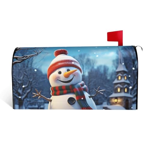 GTKSYNVE Briefkastenabdeckung, Motiv: Happy Snowman, magnetisch, Standardgröße, 64,8 x 53,3 cm, dekorative Briefkastenabdeckung, wasserdichte Briefkasten-Abdeckung, personalisierte GTKSYNVE Briefkastenabdeckung, Motiv: Happy Snowman, magnetisch, Standardgröße, 64,8 x 53,3 cm, dekorative Briefkastenabdeckung, wasserdichte Briefkasten-Abdeckung, personalisierte von GTKSYNVE